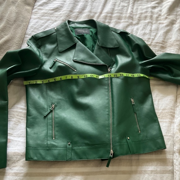 Bernice Leather Moto Jacket Lafayette 148 New York - Picture 11 of 12